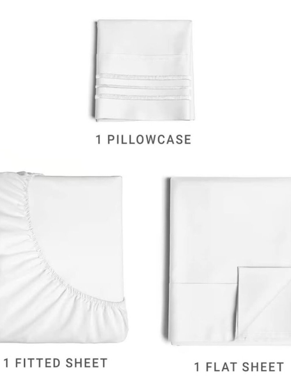 3 piece twin sheet set - new